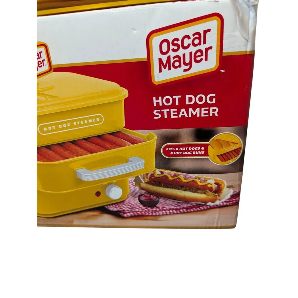 Nostalgia Oscar Mayer Diner-Style Hot Dog Steamer& Bun Warmer, 8 Hot Dogs
